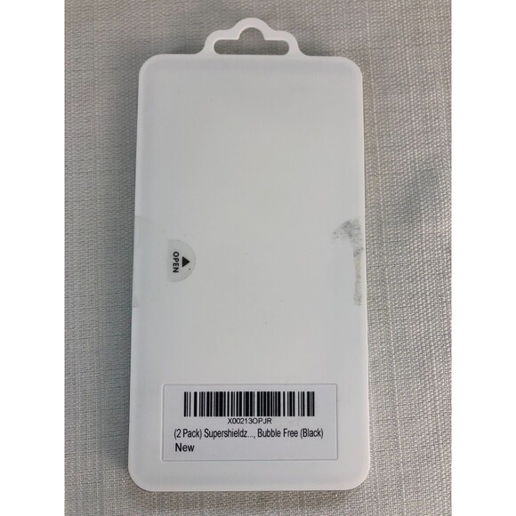 2X Supershieldz Full Cover Tempered Glass Screen Protector for LG G8 ThinQ Black - Picture 2 of 4